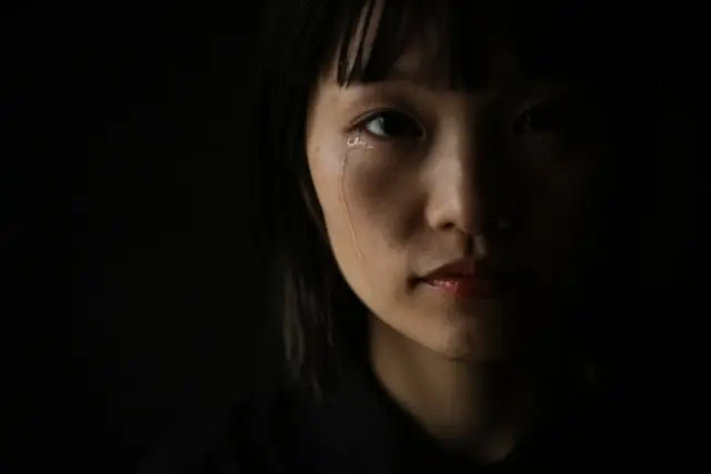woman crying